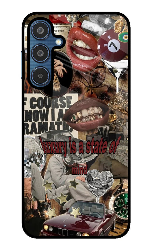 Luxury Samsung M35 5G Glass Case