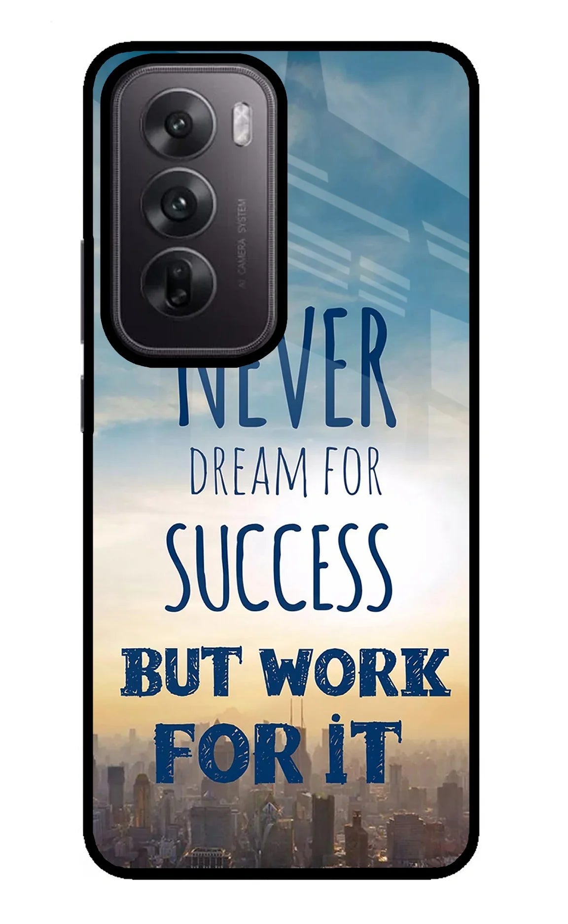 Never Dream For Success But Work For It Oppo Reno12 5G Back Cover
