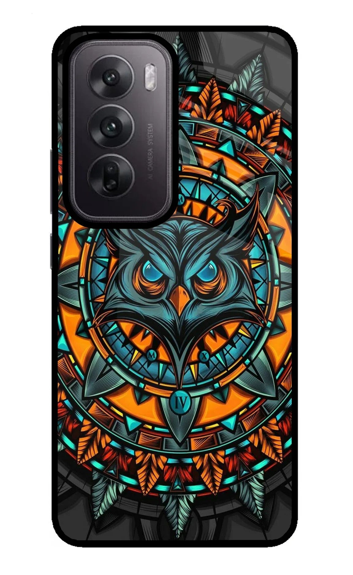 Angry Owl Art Oppo Reno12 5G Back Cover