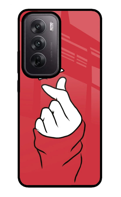 Korean Love Sign Oppo Reno12 5G Back Cover