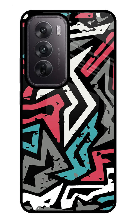 Geometric Graffiti Oppo Reno12 5G Back Cover