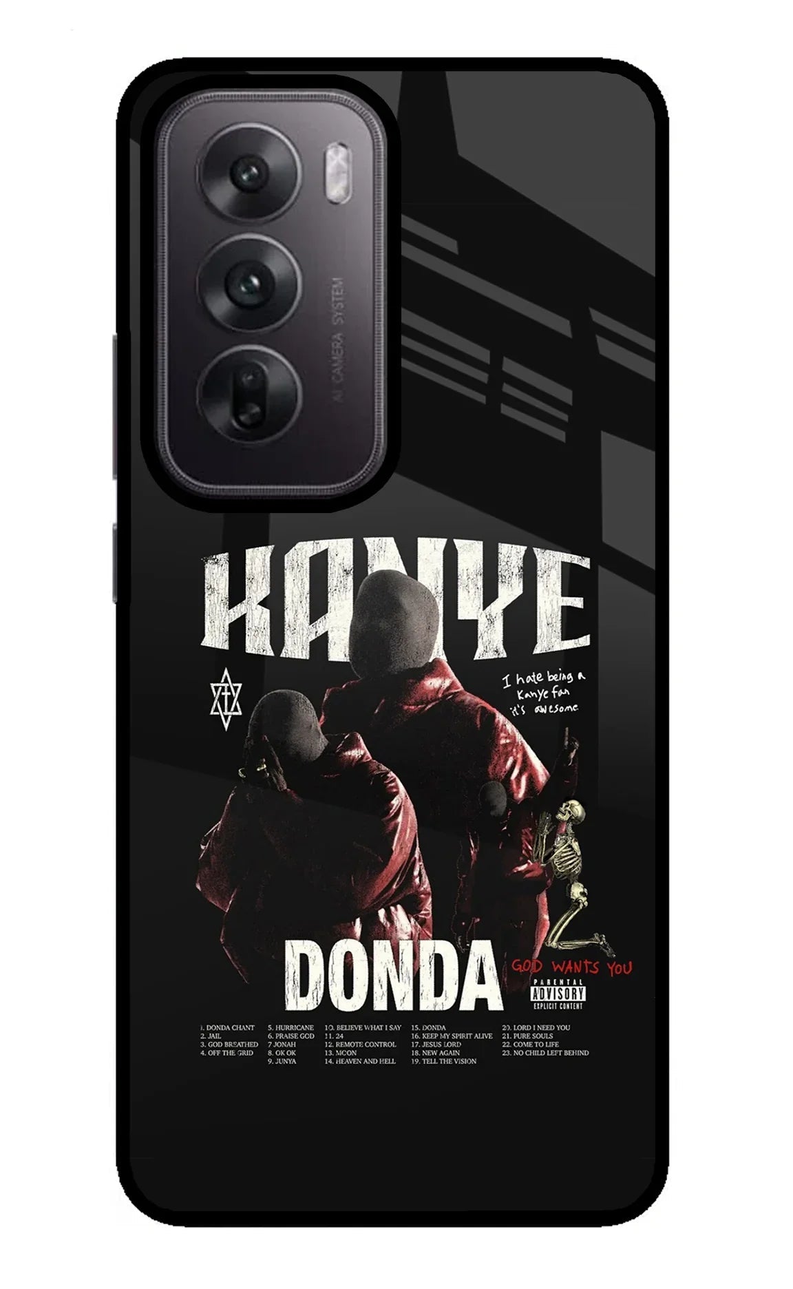 Donda Kanye West Oppo Reno12 5G Glass Case