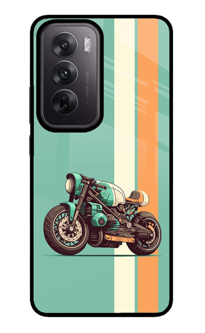 Striped Moto Drift Oppo Reno12 5G Back Cover