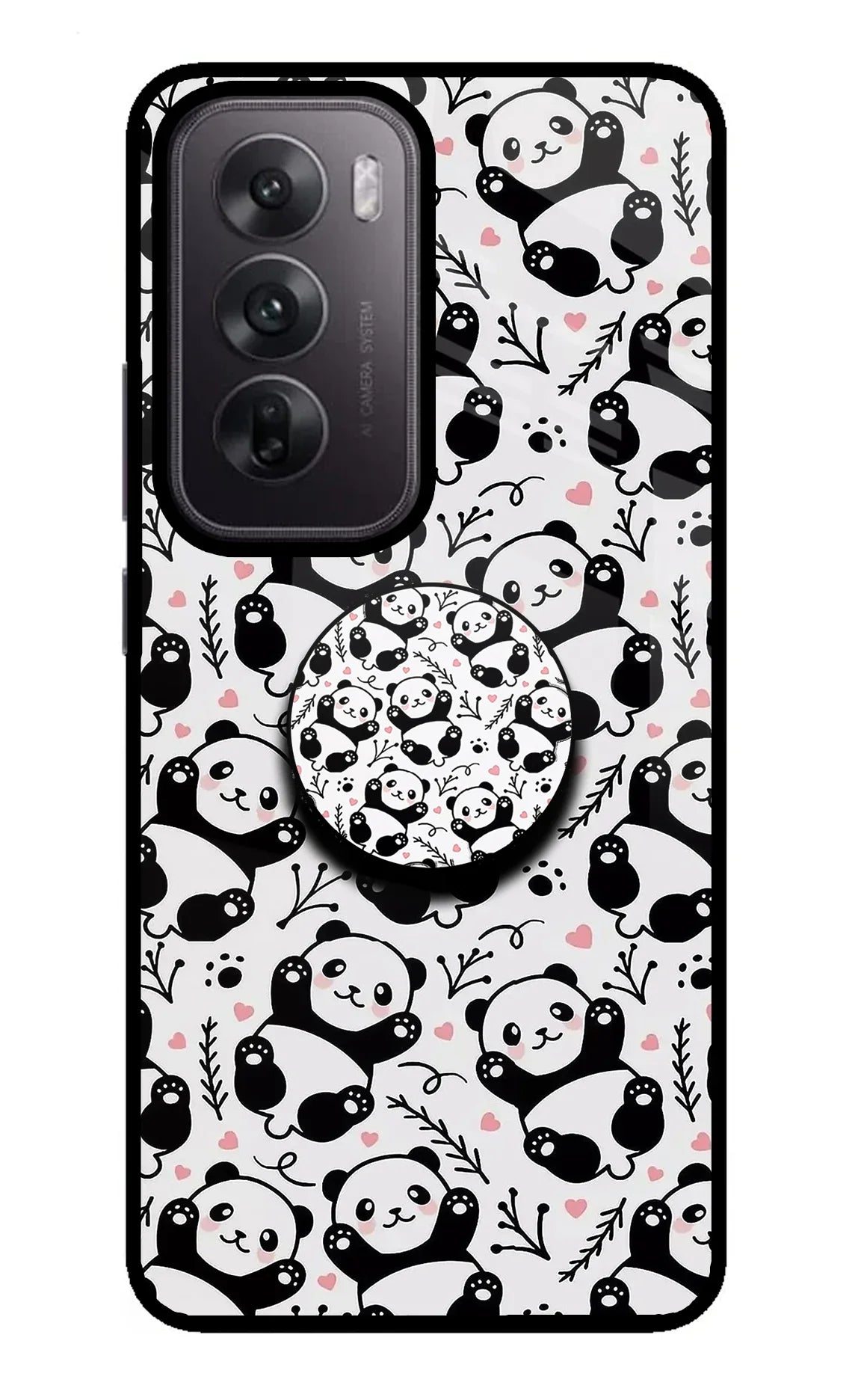 Cute Panda Oppo Reno12 5G Pop Case
