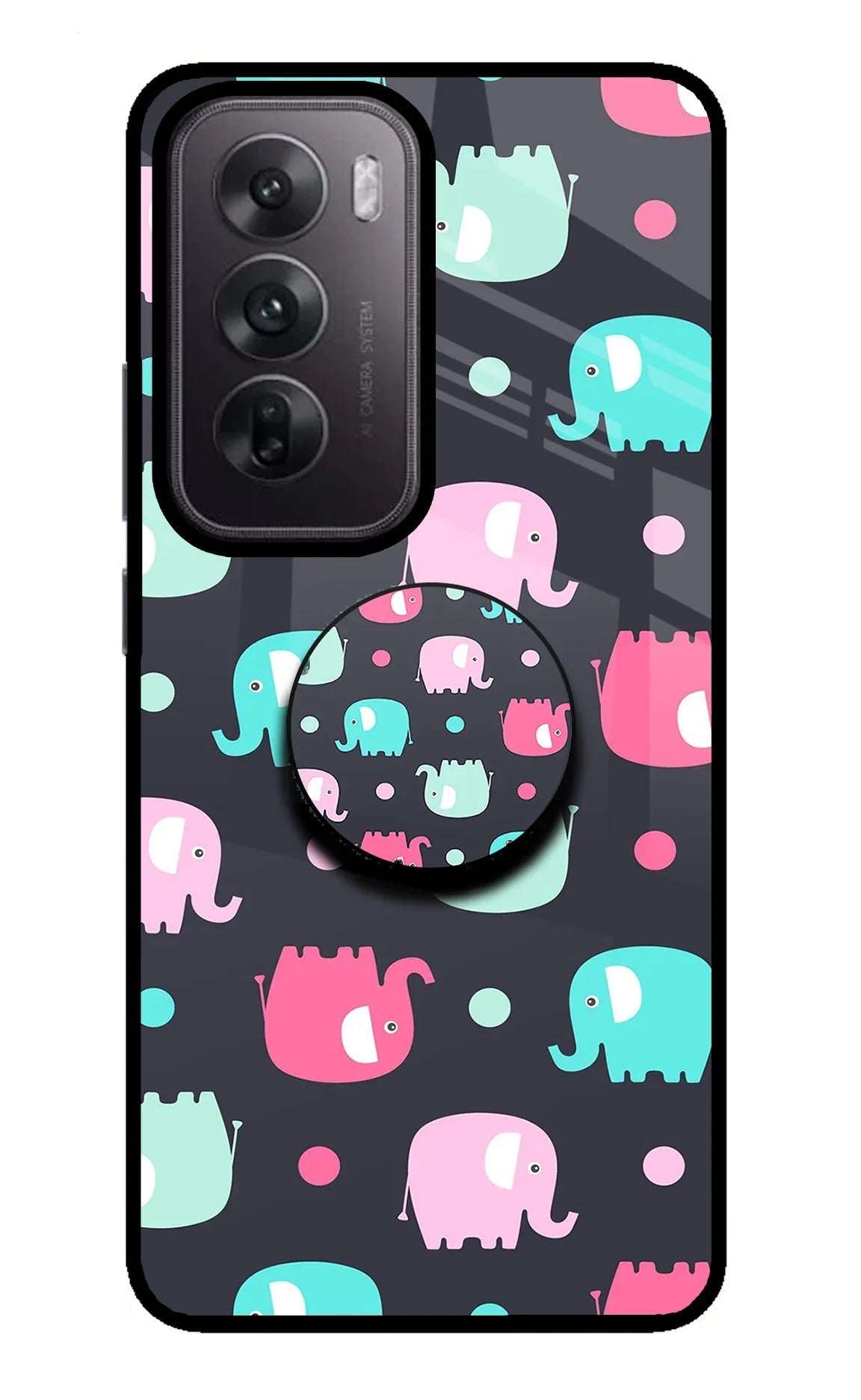 Baby Elephants Oppo Reno12 5G Pop Case