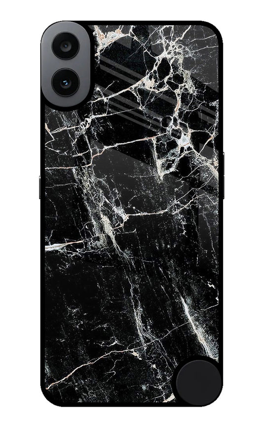 Black Marble Texture CMF by Nothing Phone 1 Glass Case