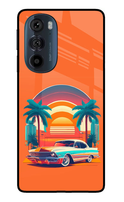 Palm Drive 80s Moto Edge 30 Pro Back Cover