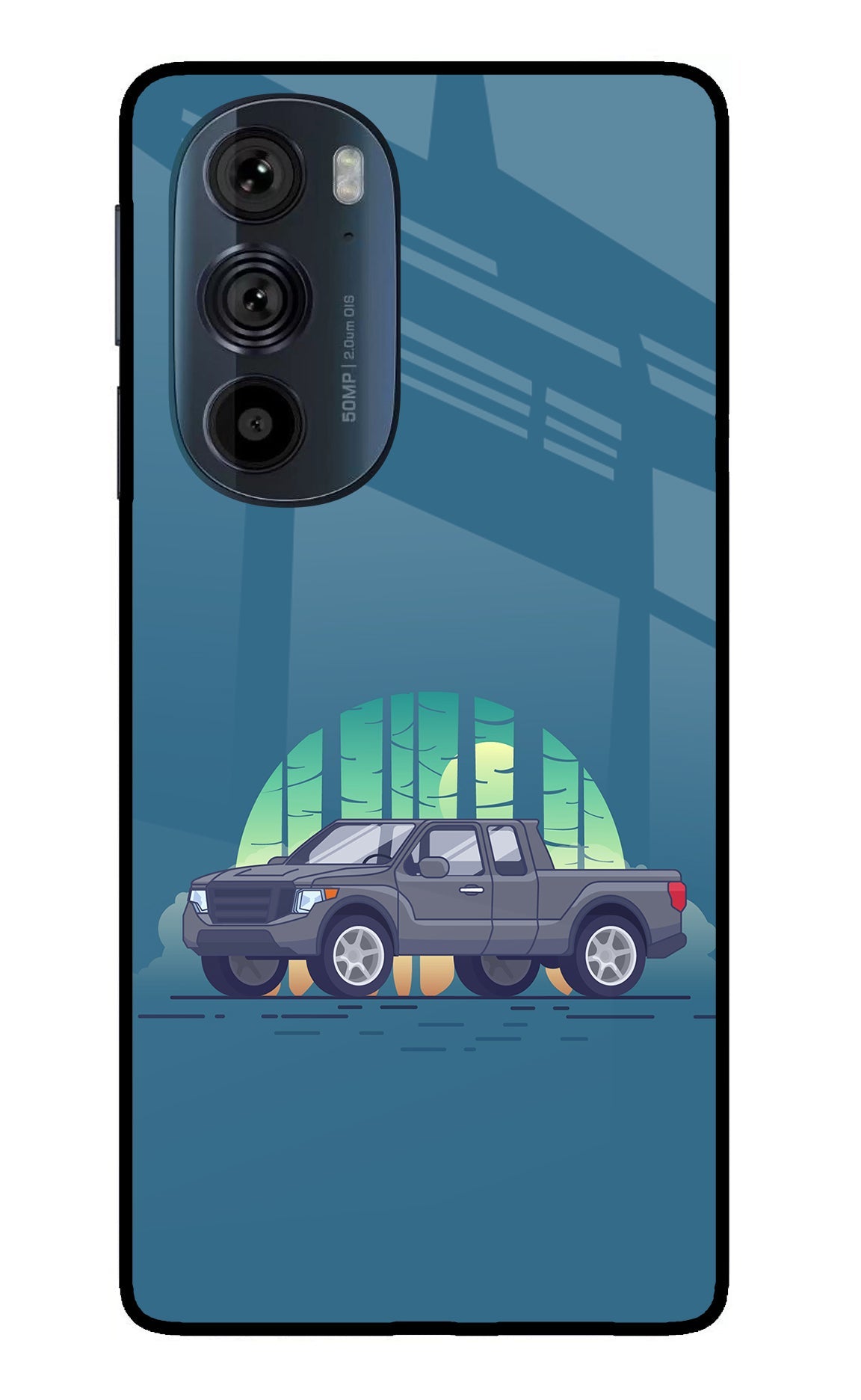 Retro Garage Vibe Moto Edge 30 Pro Back Cover
