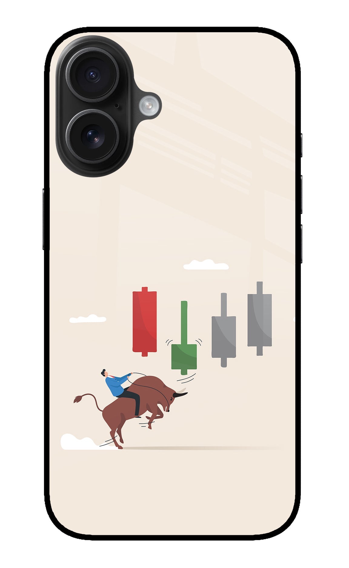Bull Trading Momentum iPhone 16 Back Cover