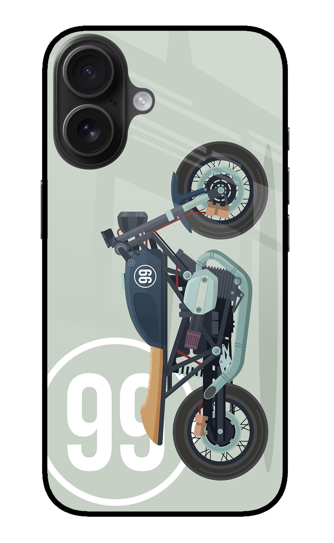 Classic Cafe Racer 99 iPhone 16 Back Cover