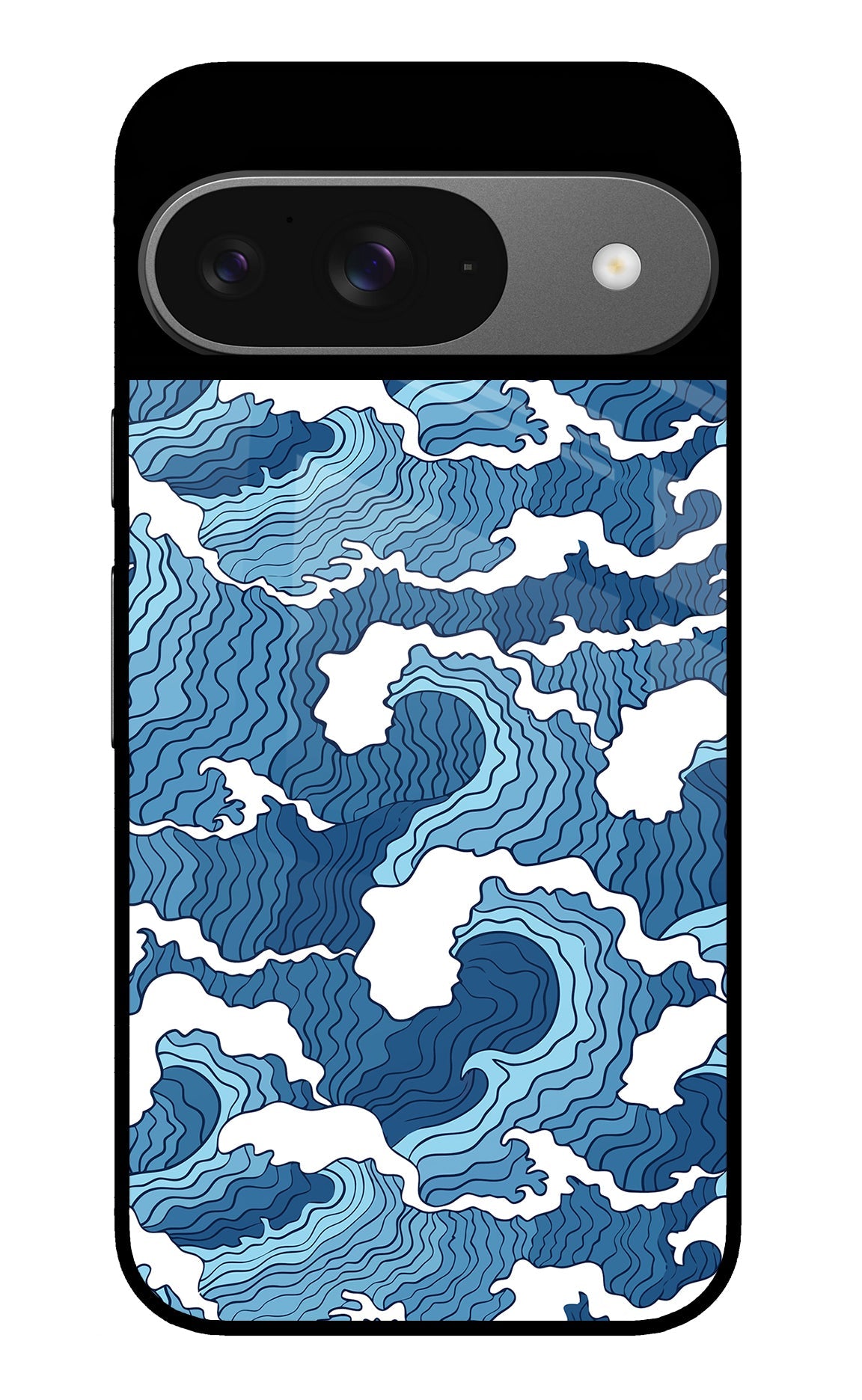 Blue Waves Google Pixel 9 Back Cover