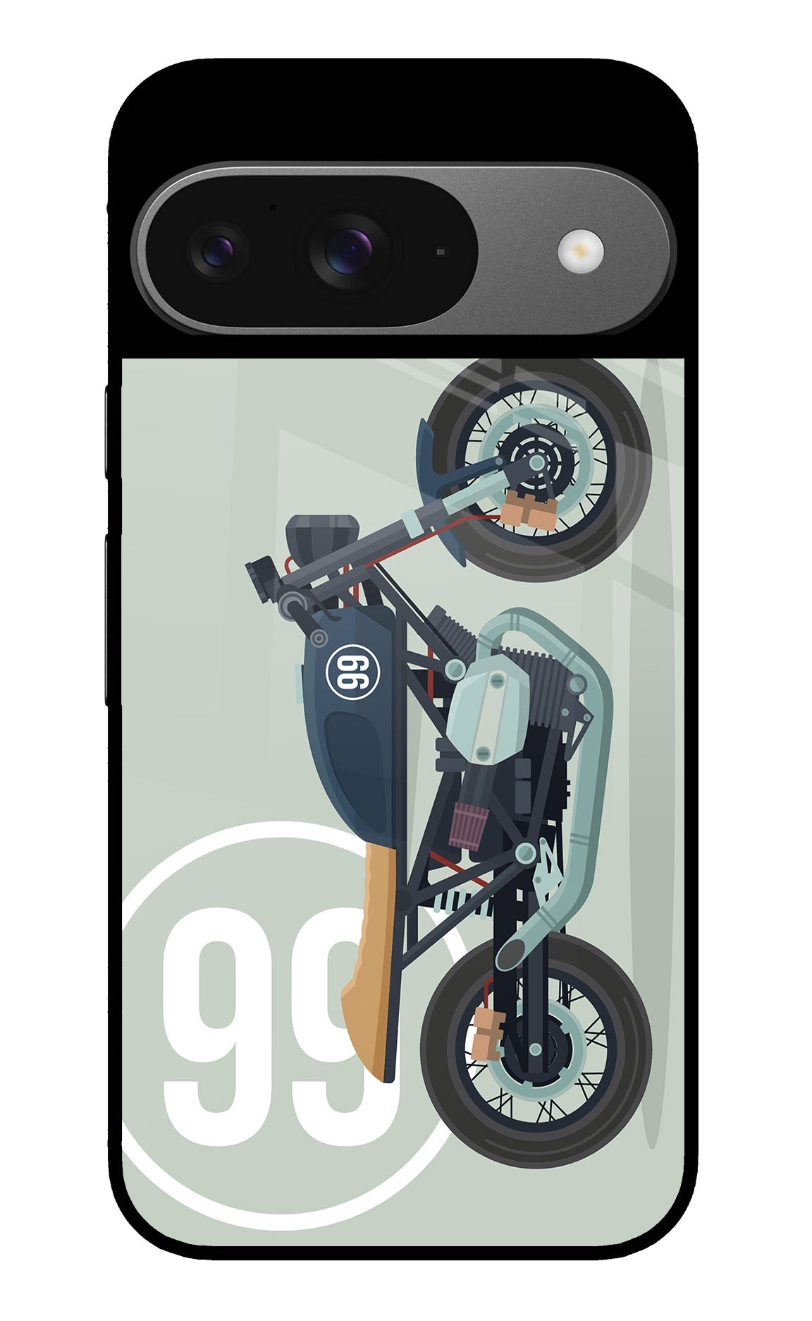 Classic Cafe Racer 99 Google Pixel 9 Back Cover