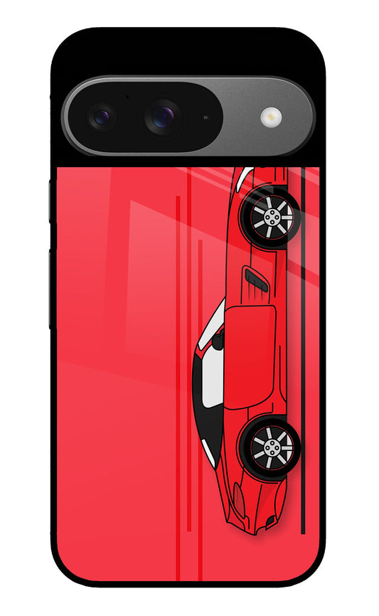 Red Velocity Google Pixel 9 Back Cover
