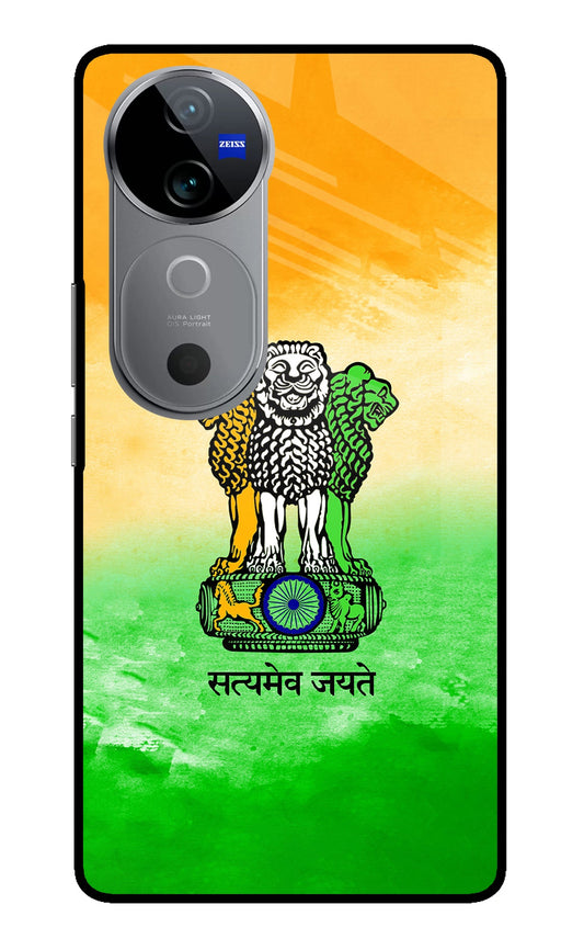 Satyamev Jayate Flag Vivo V40 5G Back Cover