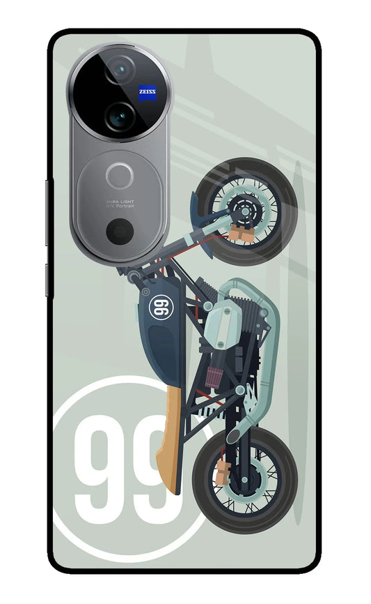 Classic Cafe Racer 99 Vivo V40 5G Glass Case