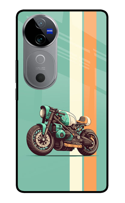 Striped Moto Drift Vivo V40 5G Back Cover
