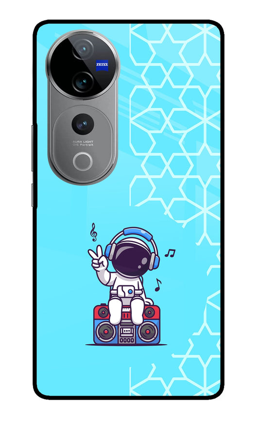 Cute Astronaut Chilling Vivo V40 Pro 5G Back Cover