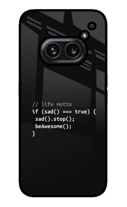 Life Motto Code Nothing Phone 2A Plus Back Cover