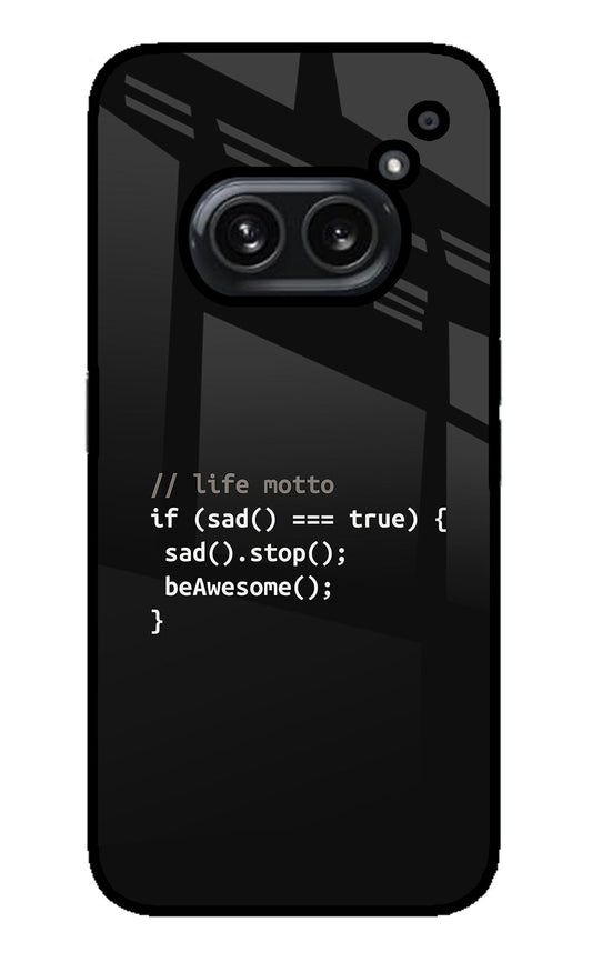 Life Motto Code Nothing Phone 2A Plus Back Cover