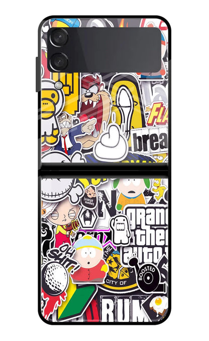 Sticker Bomb Samsung Galaxy Z Flip3 Back Cover