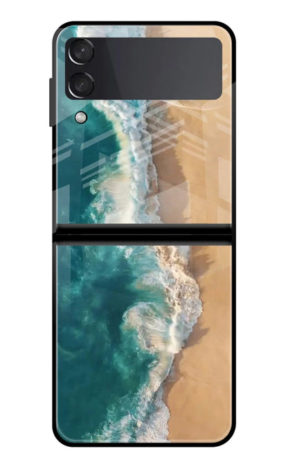 Ocean Beach Samsung Galaxy Z Flip3 Back Cover