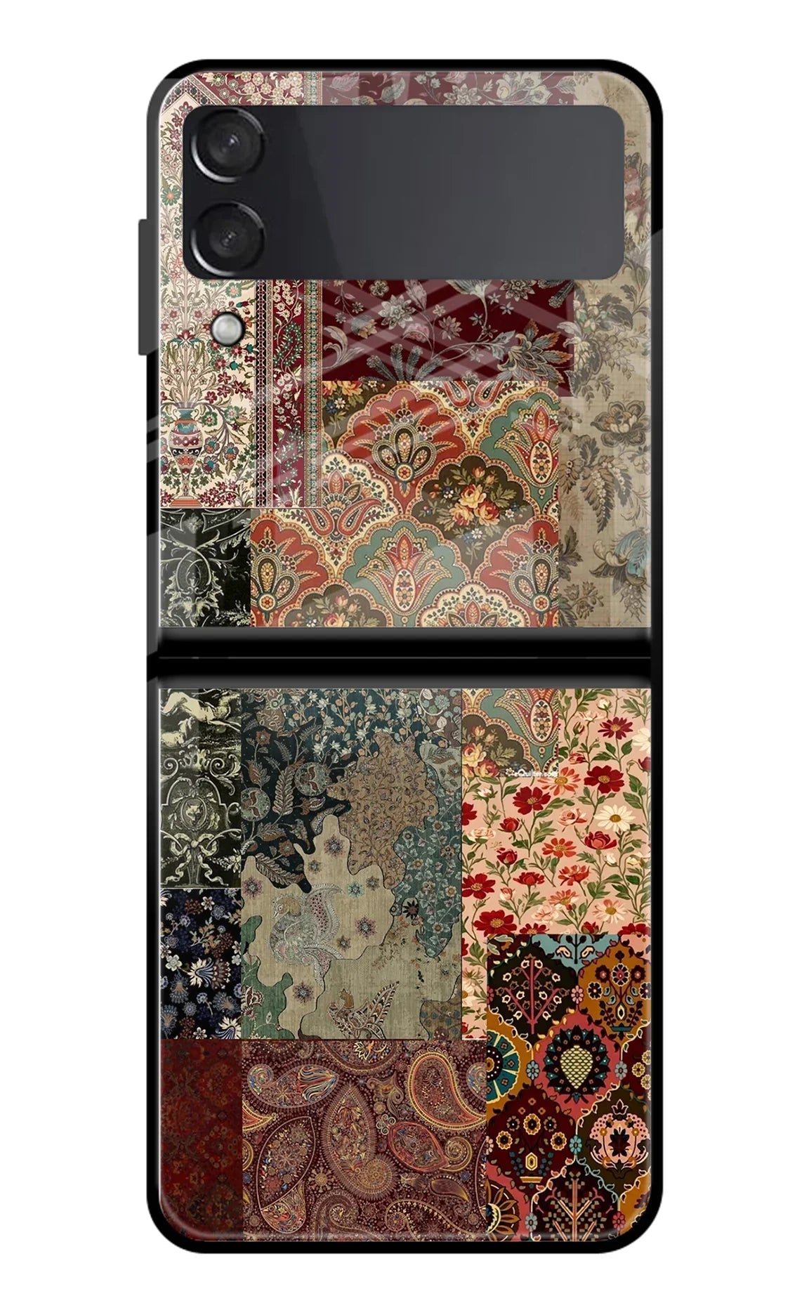 Desi Print Samsung Galaxy Z Flip3 Glass Case