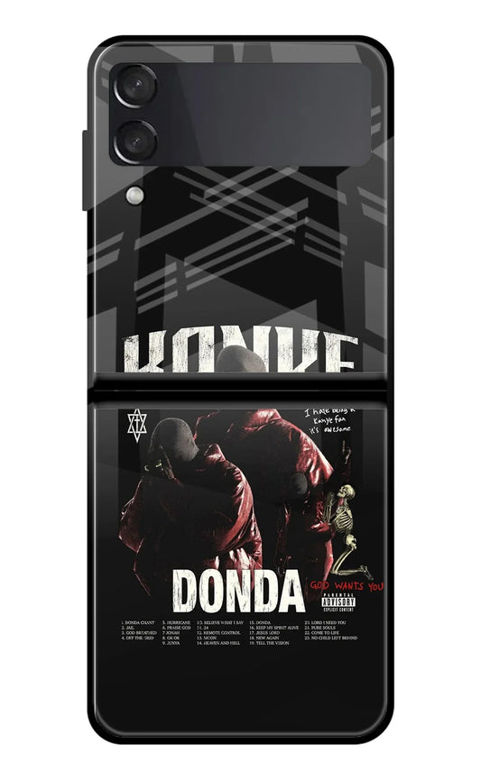 Donda Kanye West Samsung Galaxy Z Flip3 Glass Case