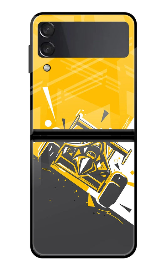Track King Samsung Galaxy Z Flip3 Glass Case