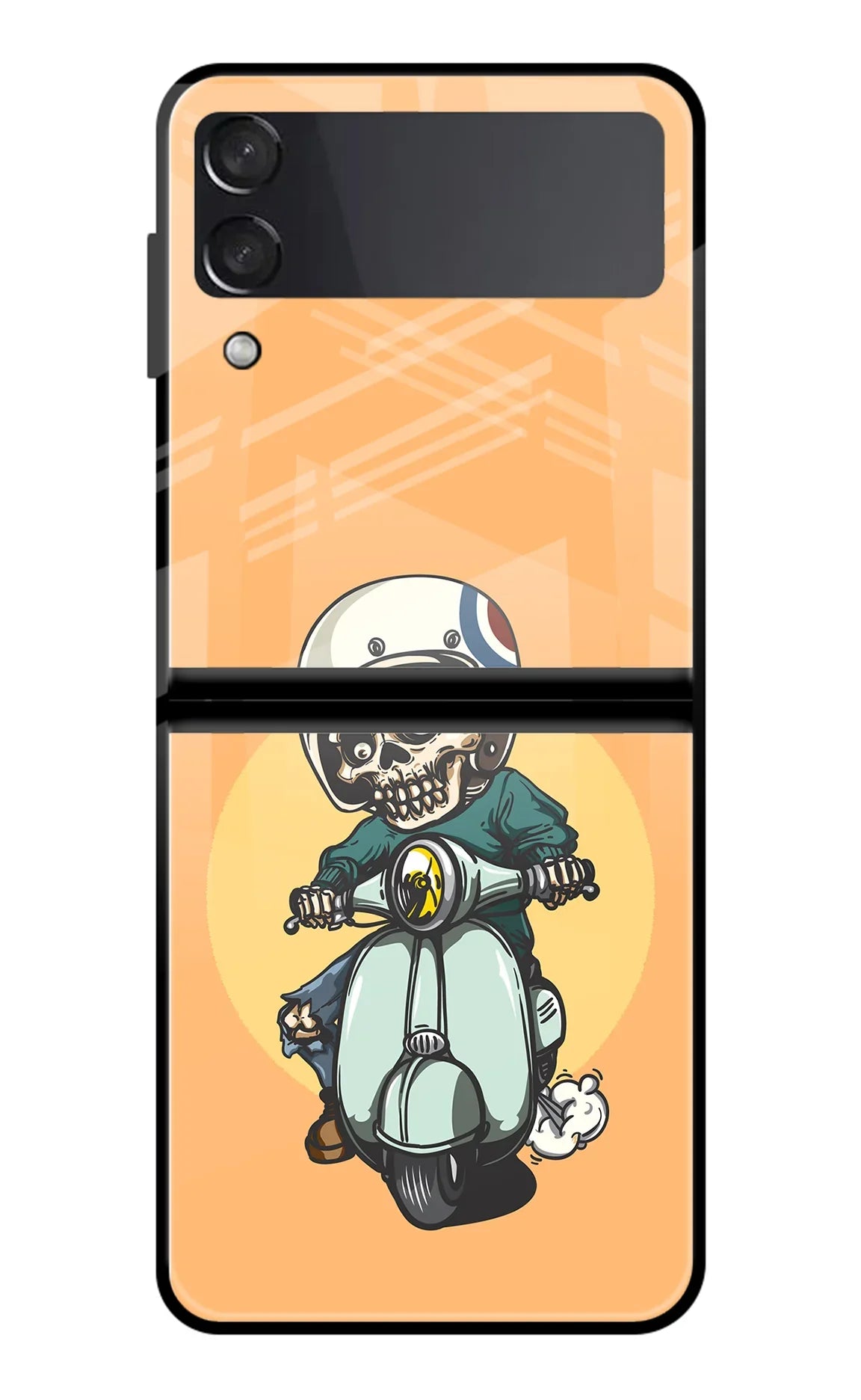 Undead Biker Samsung Galaxy Z Flip3 Glass Case