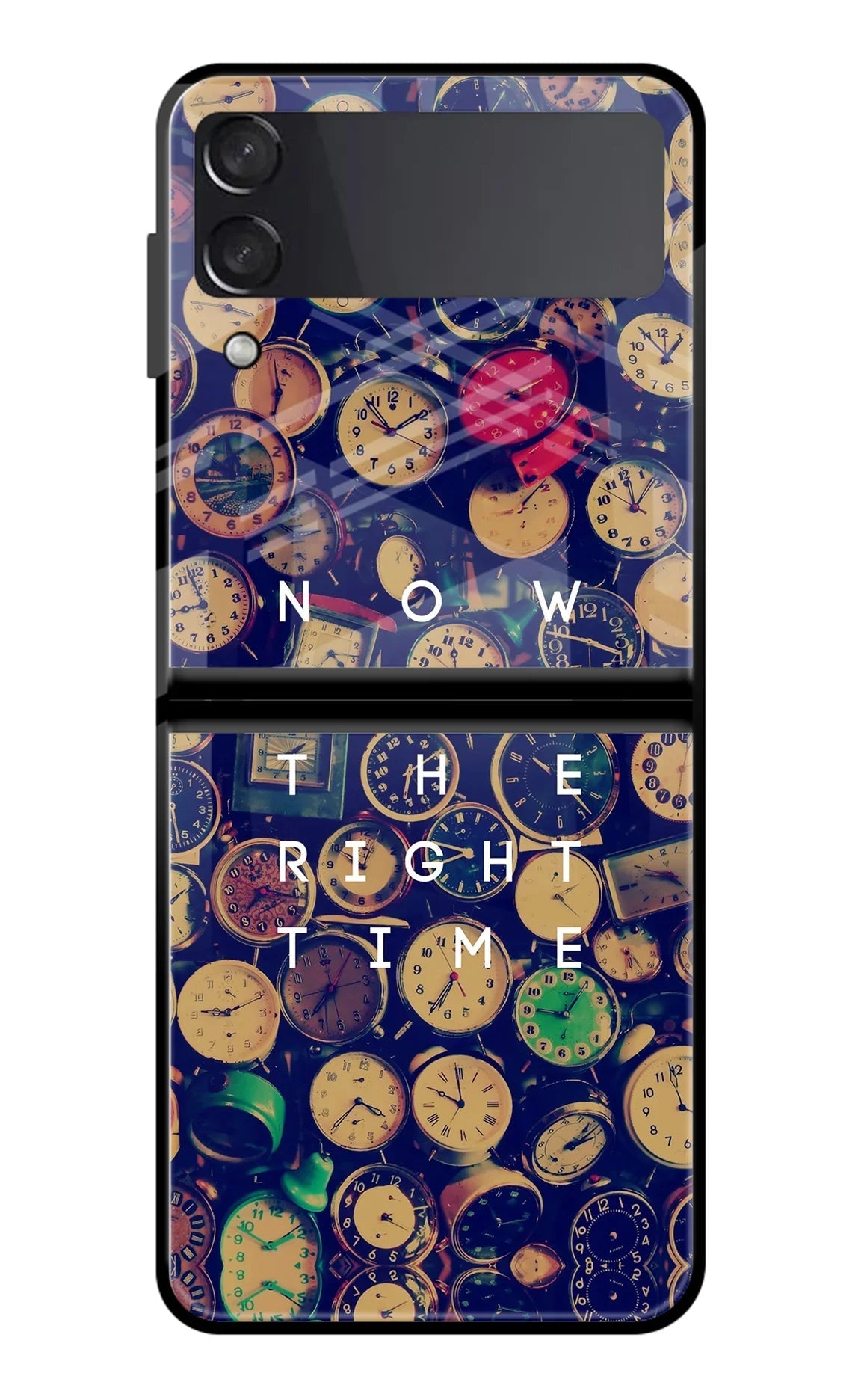 Now is the Right Time Quote Samsung Galaxy Z Flip4 Back Cover