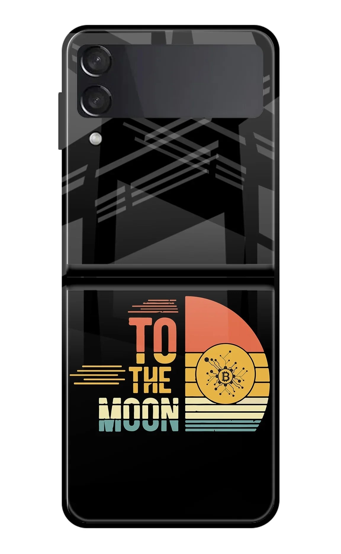 To the Moon Samsung Galaxy Z Flip4 Back Cover