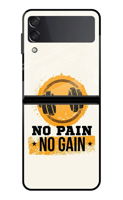 No Pain No Gain Samsung Galaxy Z Flip4 Back Cover