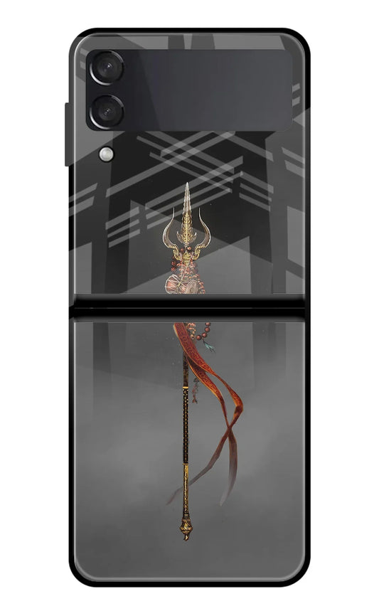 Shiv Trishul Samsung Galaxy Z Flip4 Glass Case