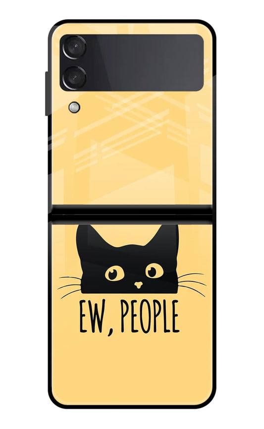 Ew People Catitude Samsung Galaxy Z Flip4 Glass Case