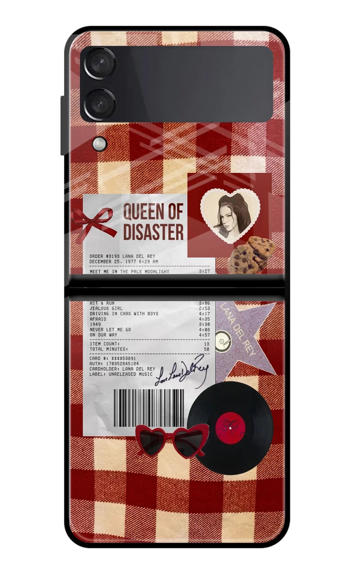 Queen of Disaster Samsung Galaxy Z Flip4 Glass Case
