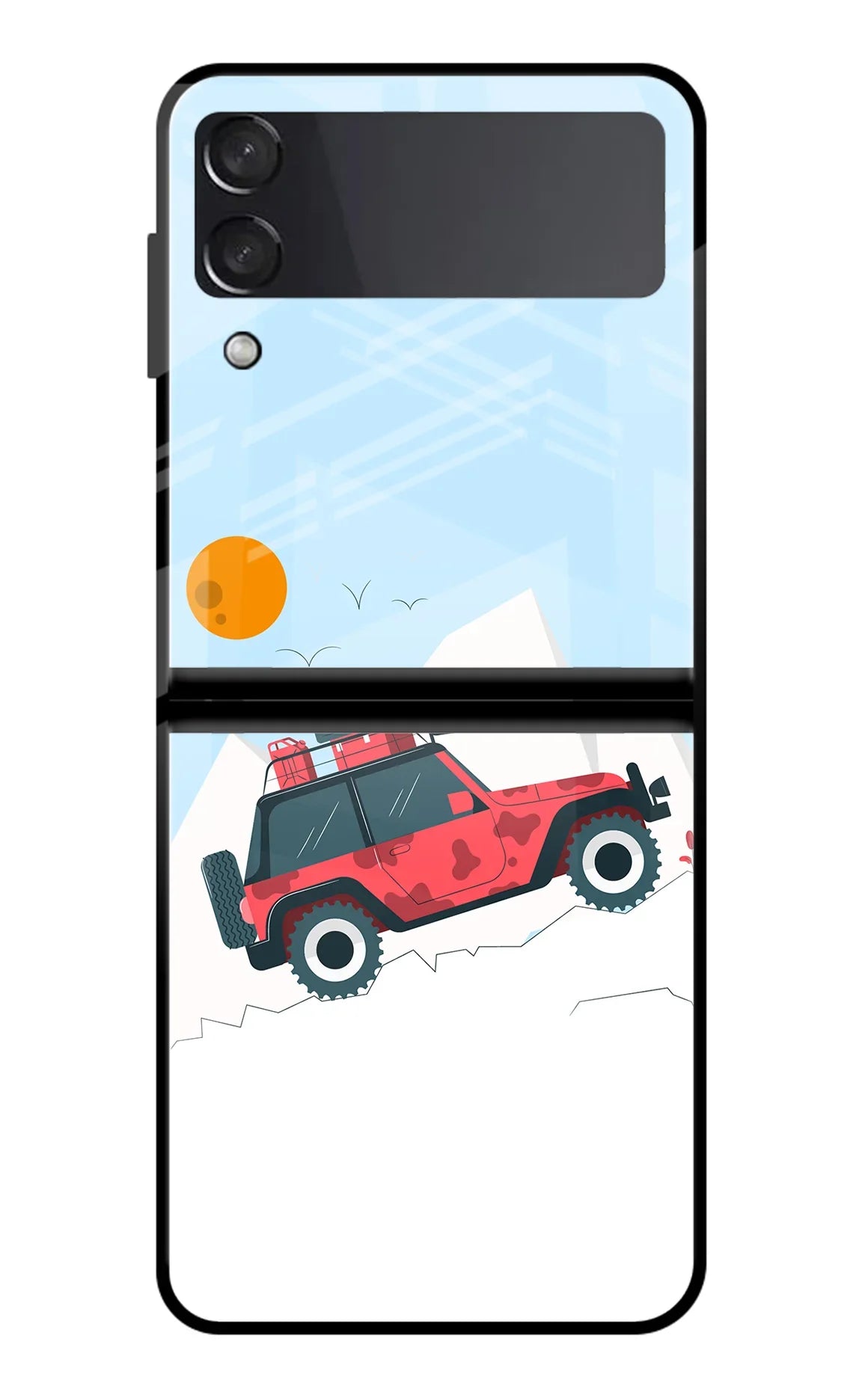 Mountain Trail Beast Samsung Galaxy Z Flip4 Glass Case