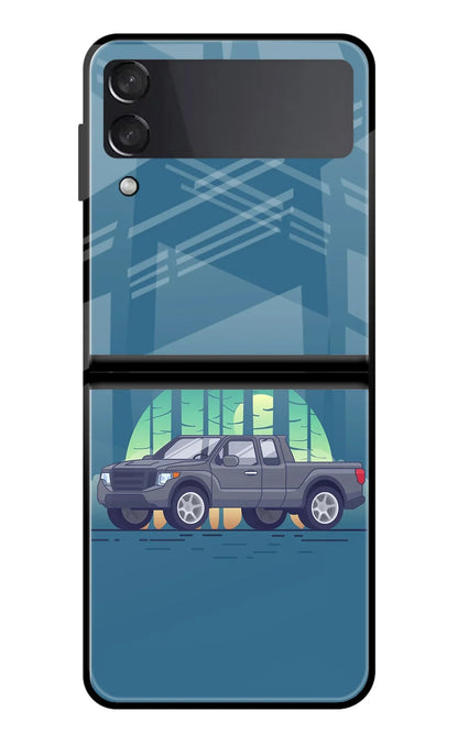 Retro Garage Vibe Samsung Galaxy Z Flip4 Back Cover