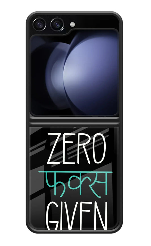 Zero Fucks Given Samsung Galaxy Z Flip5 Back Cover