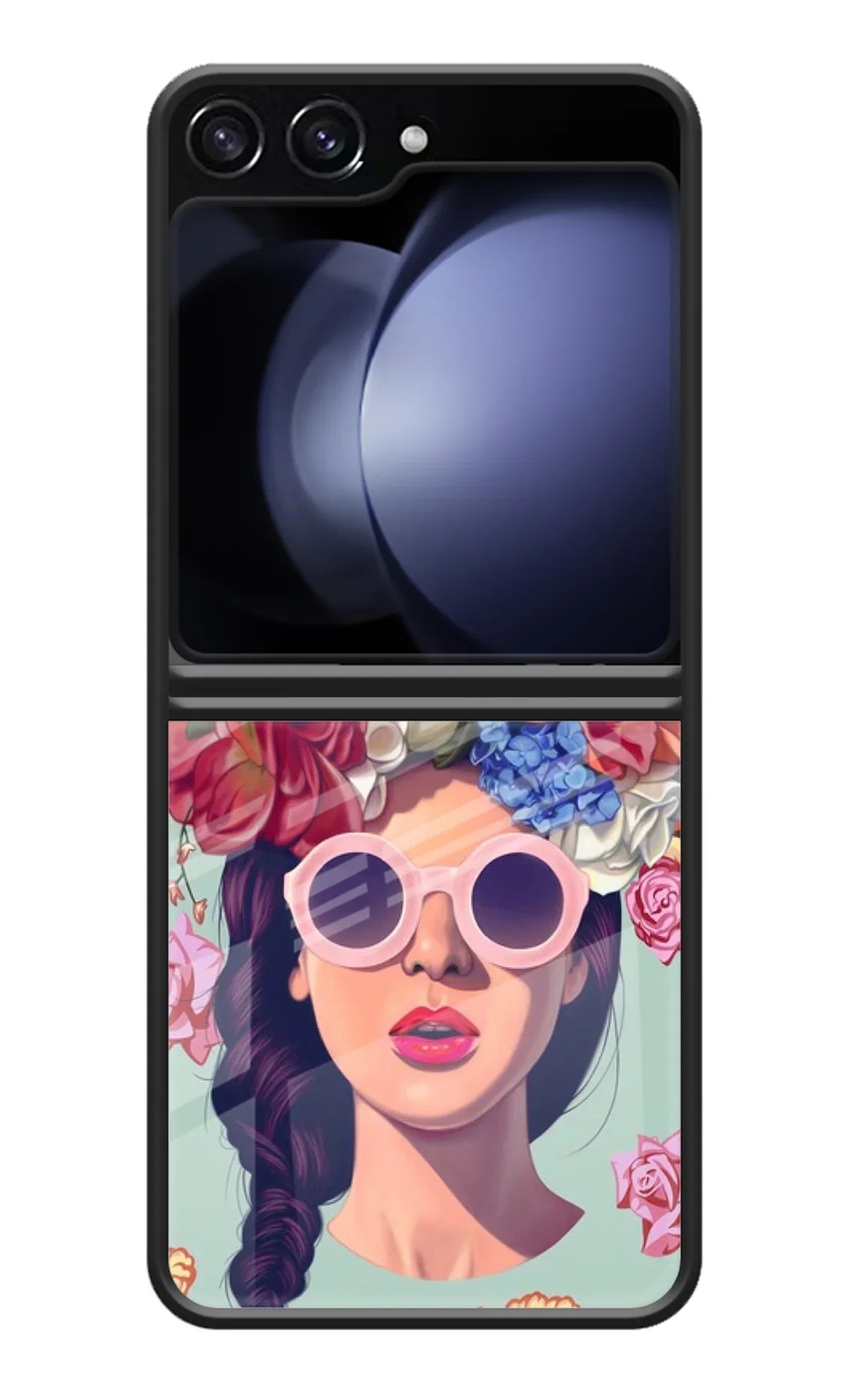 Pretty Girl Samsung Galaxy Z Flip5 Glass Case