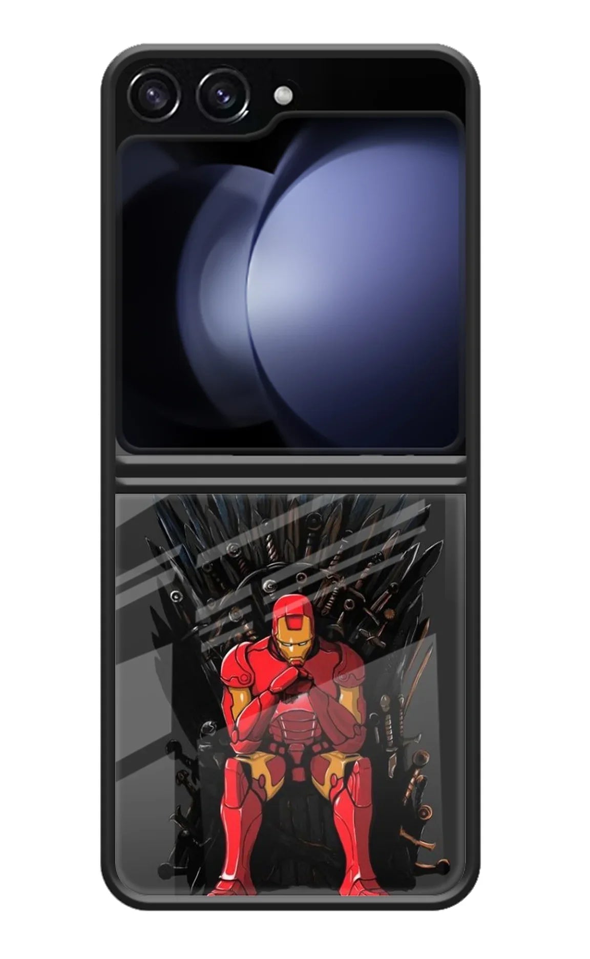 Ironman Throne Samsung Galaxy Z Flip5 Glass Case