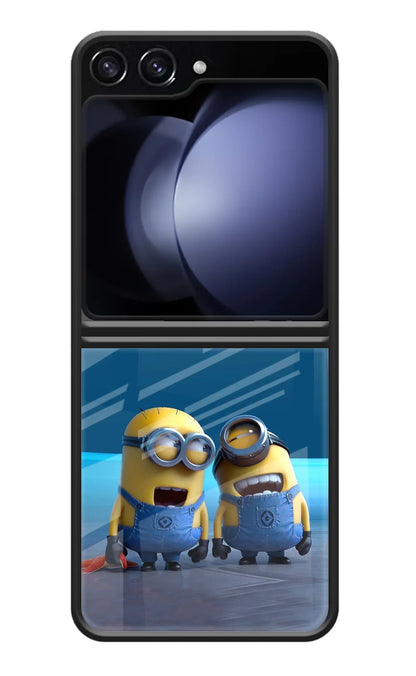 Minion Laughing Samsung Galaxy Z Flip5 Back Cover