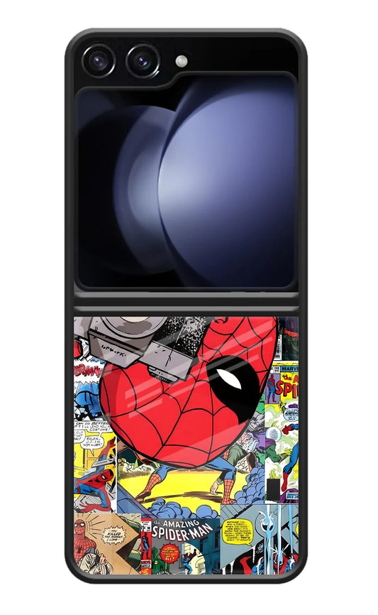 Spider Man Samsung Galaxy Z Flip5 Glass Case