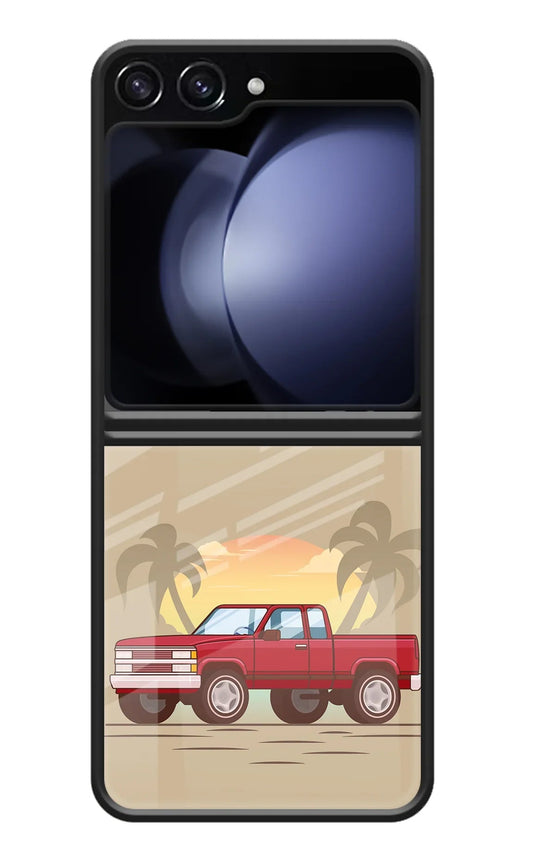 Desert Classic Drive Samsung Galaxy Z Flip5 Glass Case