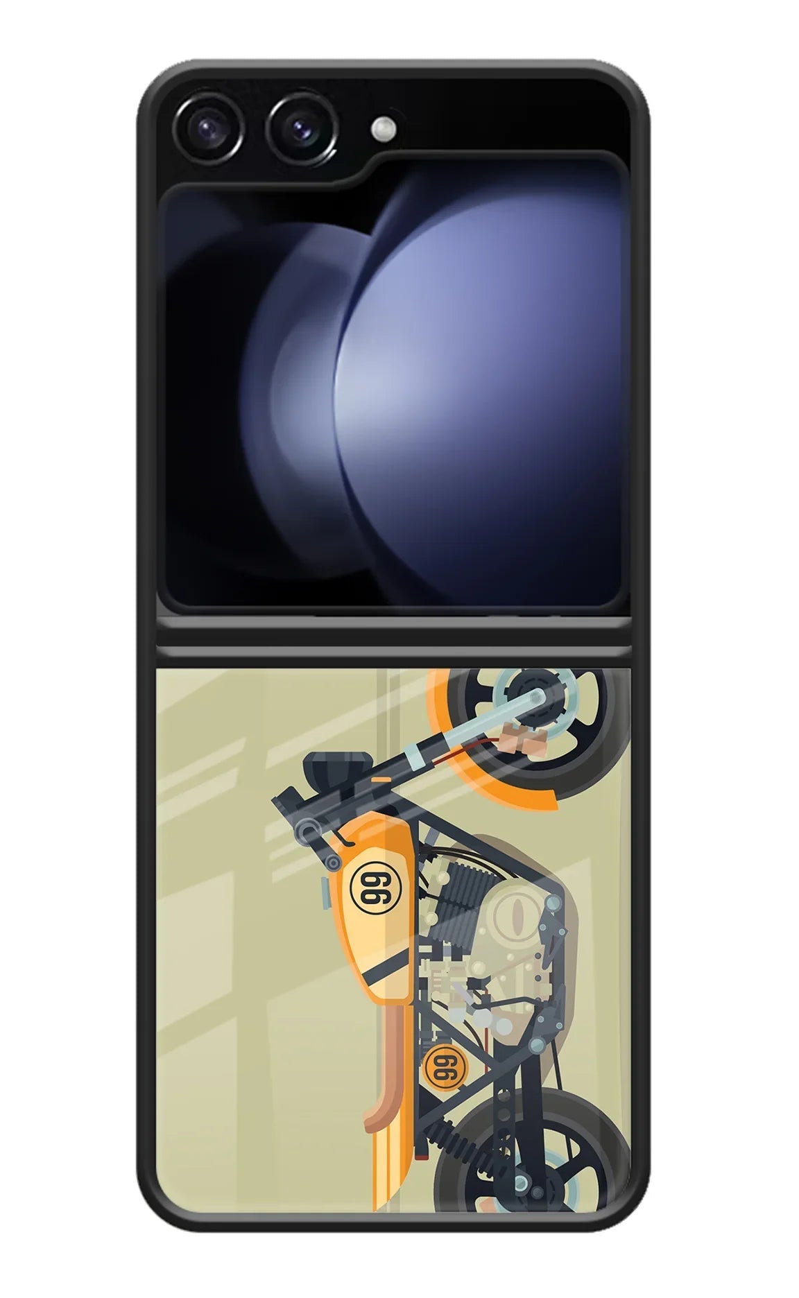 Vertical Speedster Samsung Galaxy Z Flip5 Back Cover