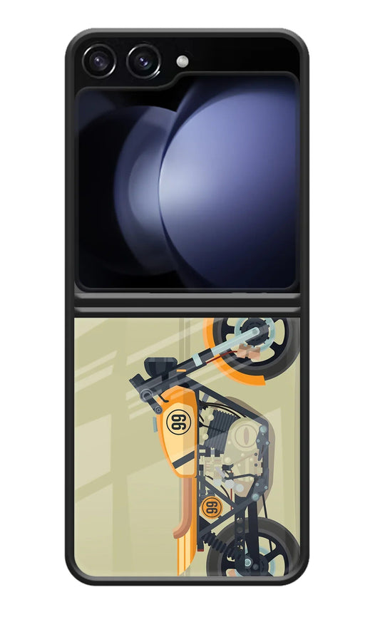 Vertical Speedster Samsung Galaxy Z Flip5 Back Cover