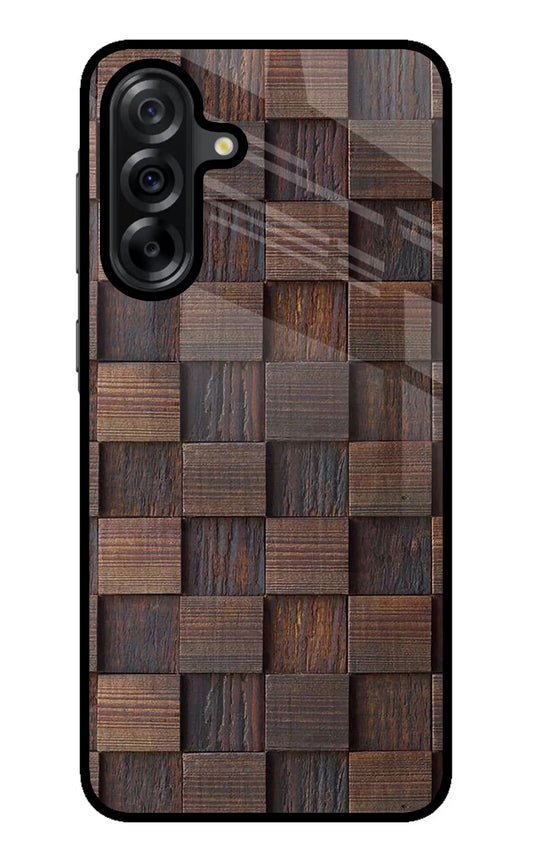 Wooden Cube Design Samsung A36 5G Glass Case
