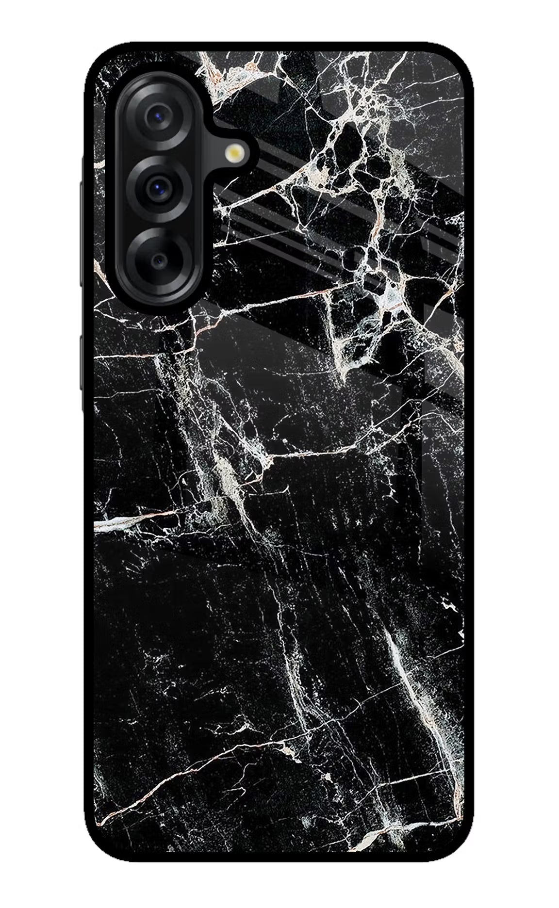 Black Marble Texture Samsung A36 5G Back Cover