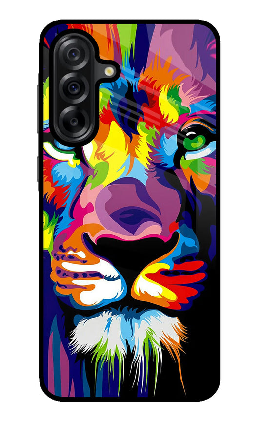 Lion Samsung A36 5G Glass Case