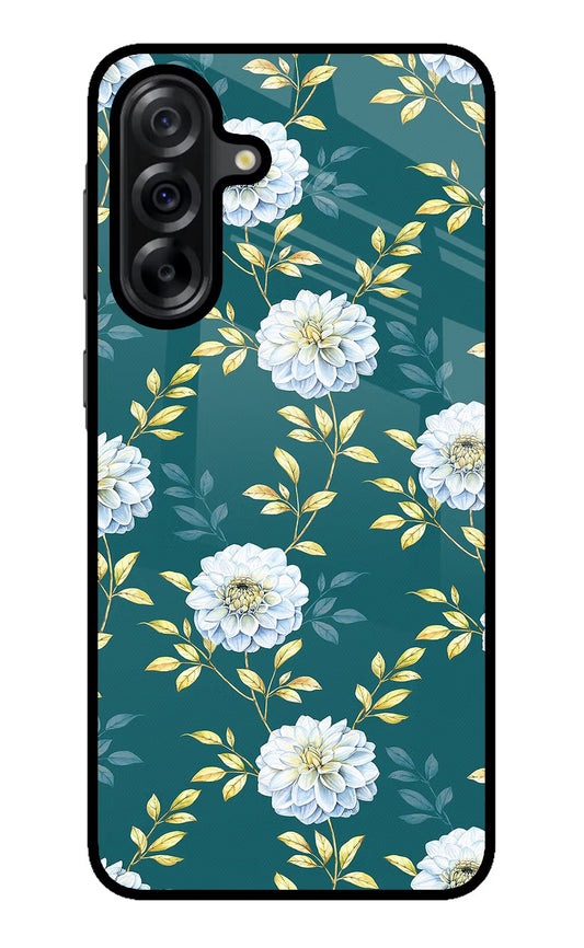 Flowers Samsung A36 5G Glass Case