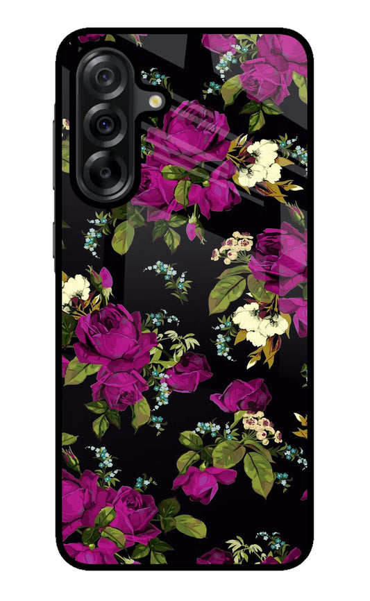 Flowers Samsung A36 5G Glass Case
